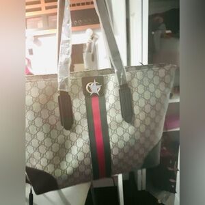 Brand new! Gray red and green fashion bag. GG.Look at pictures!Msg me.Flawless!
